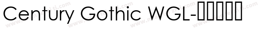 Century Gothic WGL字体转换